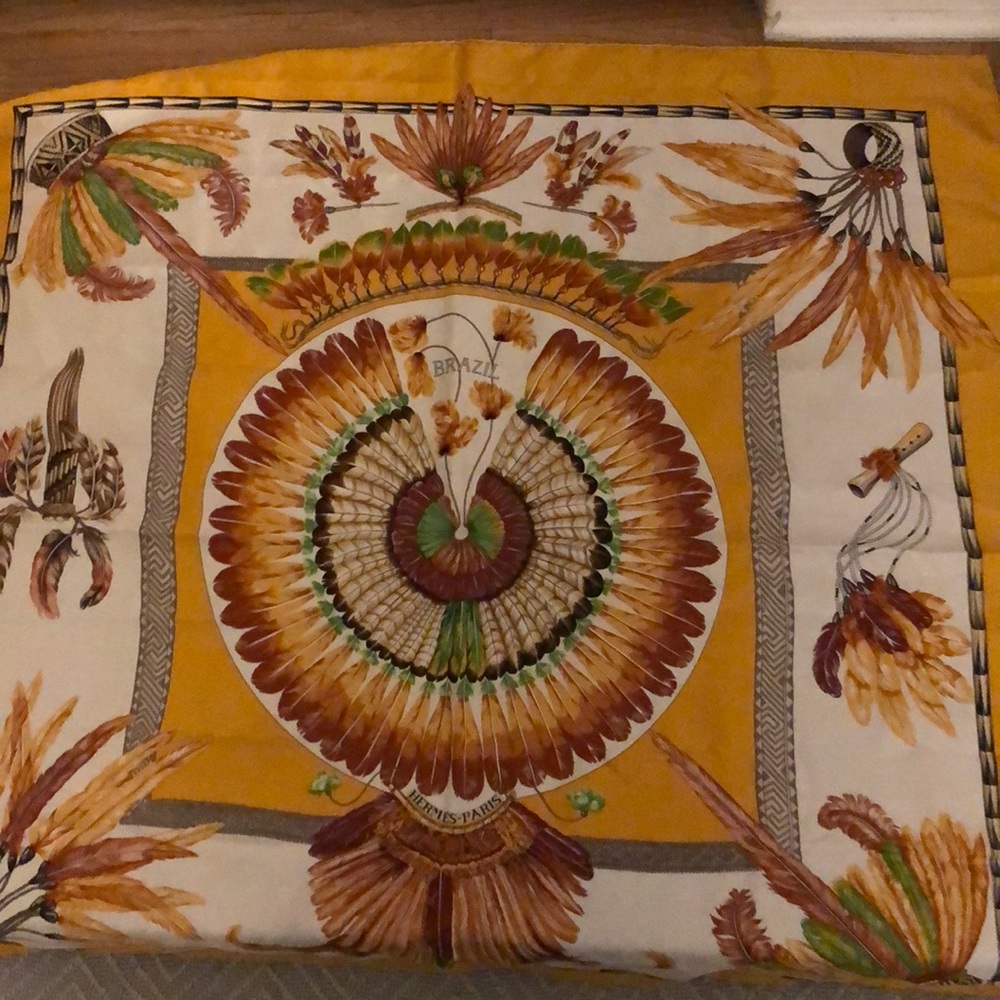 Hermès Silk Scarf Brazil Laurence Bourthoumieux